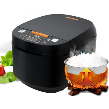 5 qt Electric Rice Cooker - Multi-Functional Steamer with Non-Stick Pot and LCD Display
