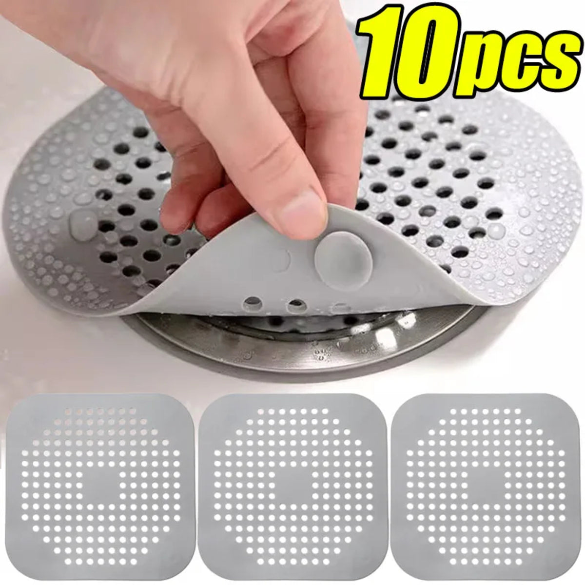 Premium Silicone Drain Strainer - Keeps Floors Dry and Traps Unwanted Debris