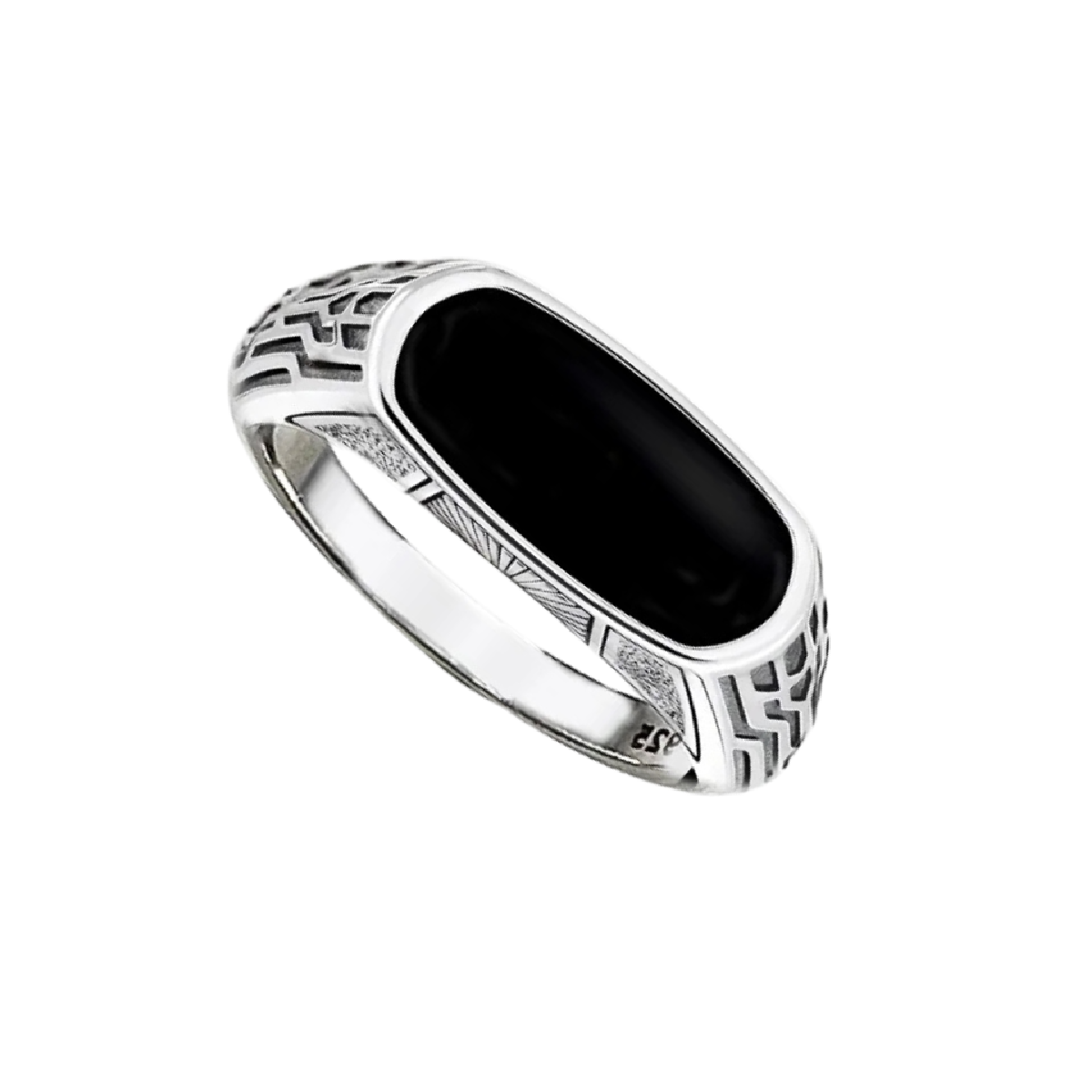 Vintage Ring Oval Shape Pure 925 Sterling Silver for Women and Men