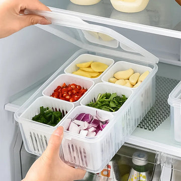 Refrigerator Storage Box - Fresh Organized Food Vegetable Fruit Keeper