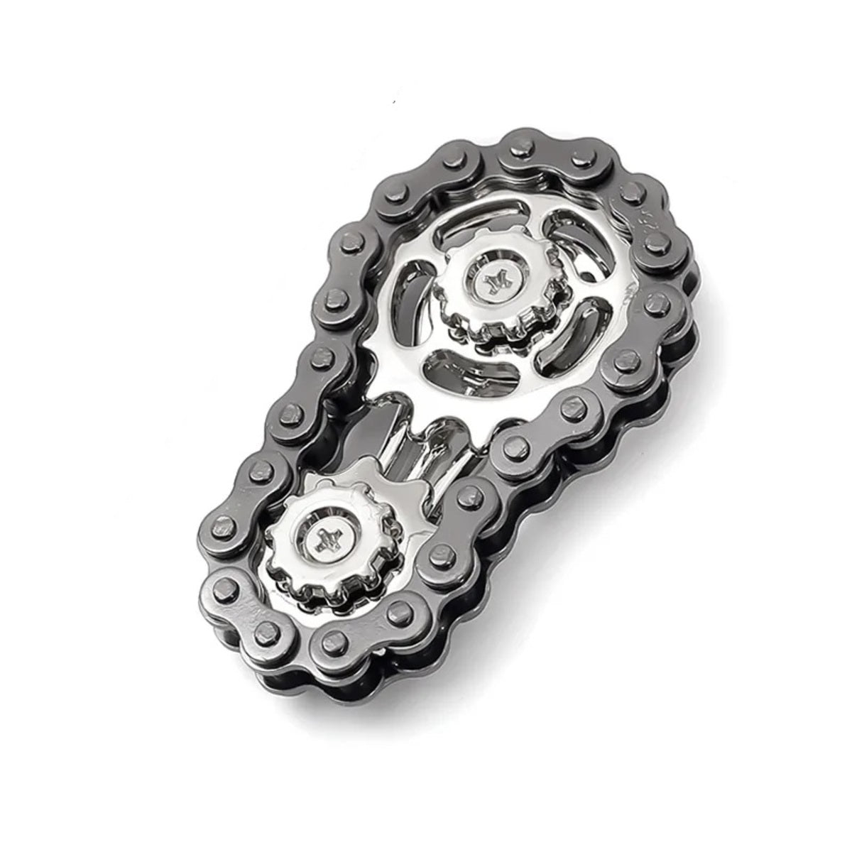 Metal Sprocket Flywheel Fidget Spinner - Anxiety Relief for Adults and Kids