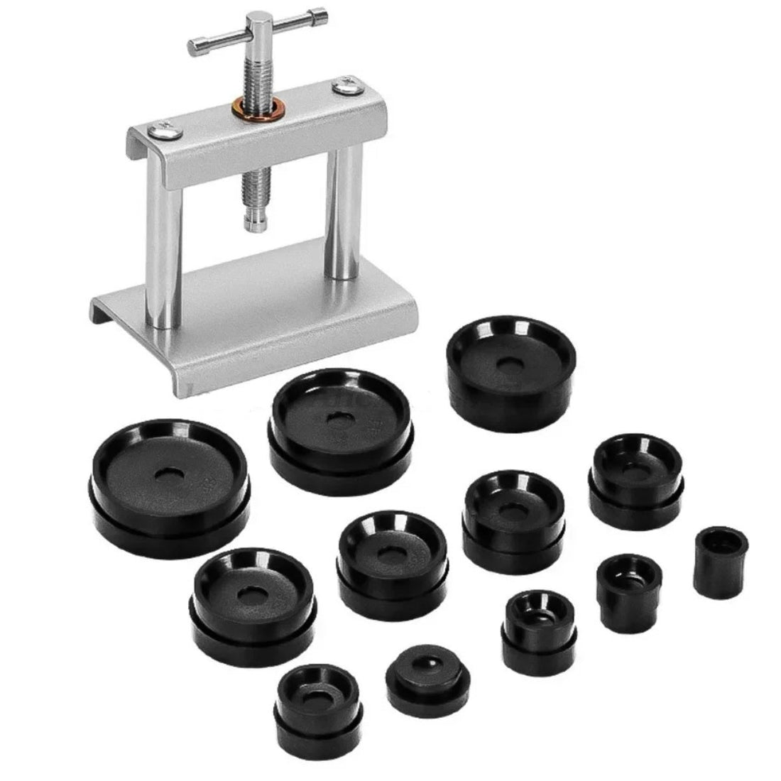 Watch Case Press Tool Set - 18-Piece Back Closing Fitting Dies Kit