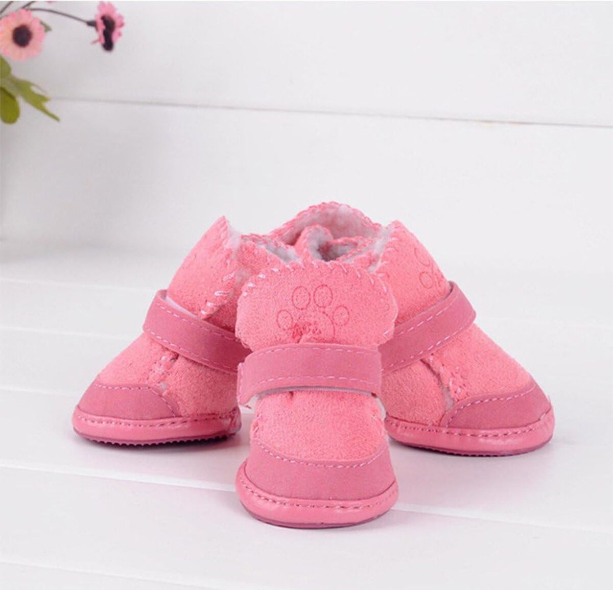 Dog Winter Shoes - Warm Anti-Slip Snow Boots for Small and Medium Pets