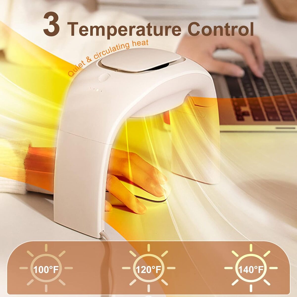 Electric Mouse Pad Hand Warmer - Foldable Desk Heater
