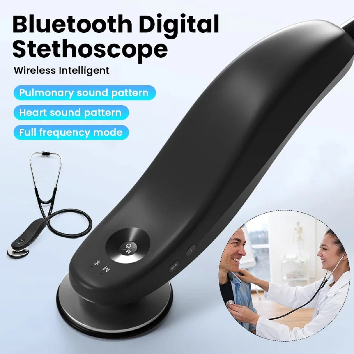Bluetooth Digital Stethoscope - Wireless Smart Electronic