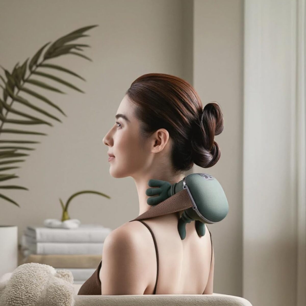 Heated Shiatsu Massager - Portable 4D Deep Tissue Neck and Back