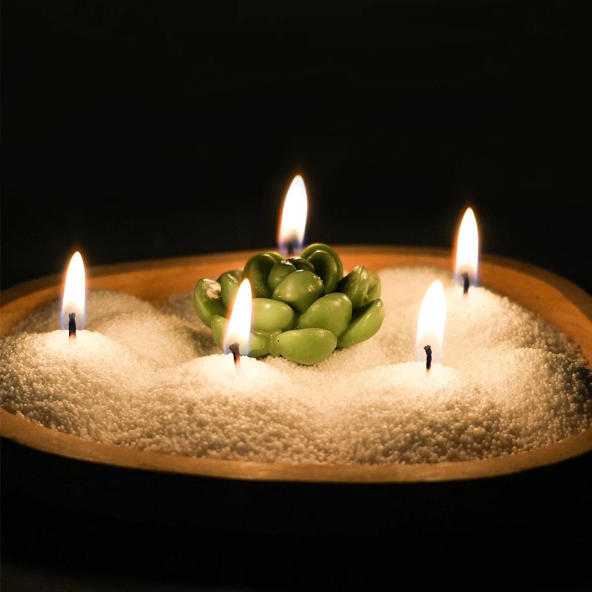 White Sand Wax - Ice Flower DIY Candle Snowflake Pearls