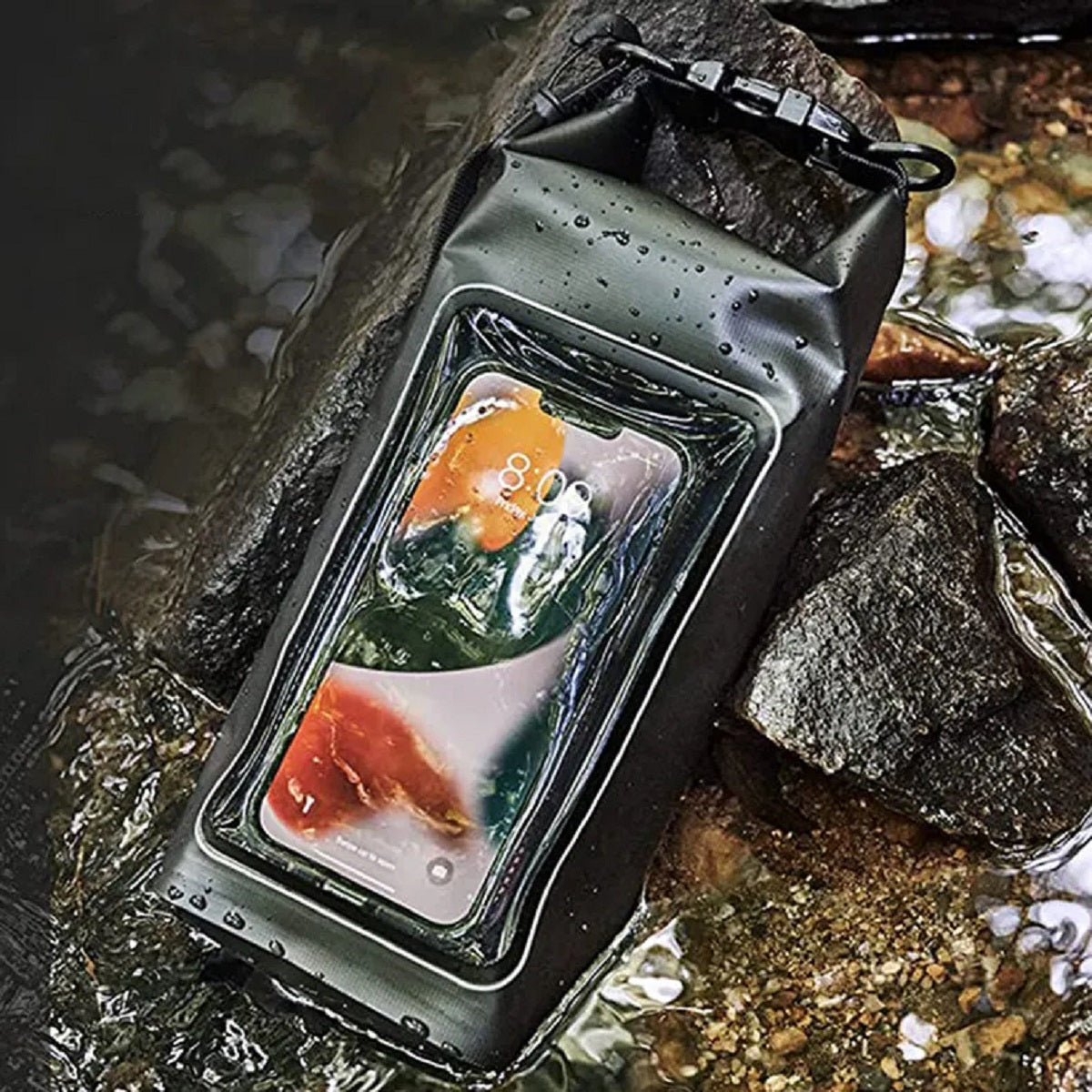 0.5 Gal Waterproof Dry Touch Screen Bag Roll-Top Pool Outdoor Gear Storage