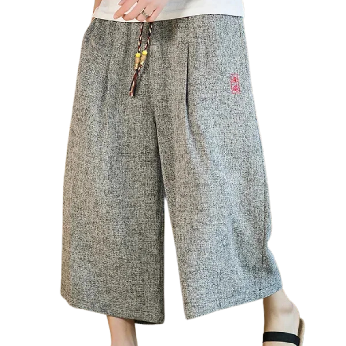 Samurai Kimono Shorts - Japanese Style Wide-Leg Summer Pants