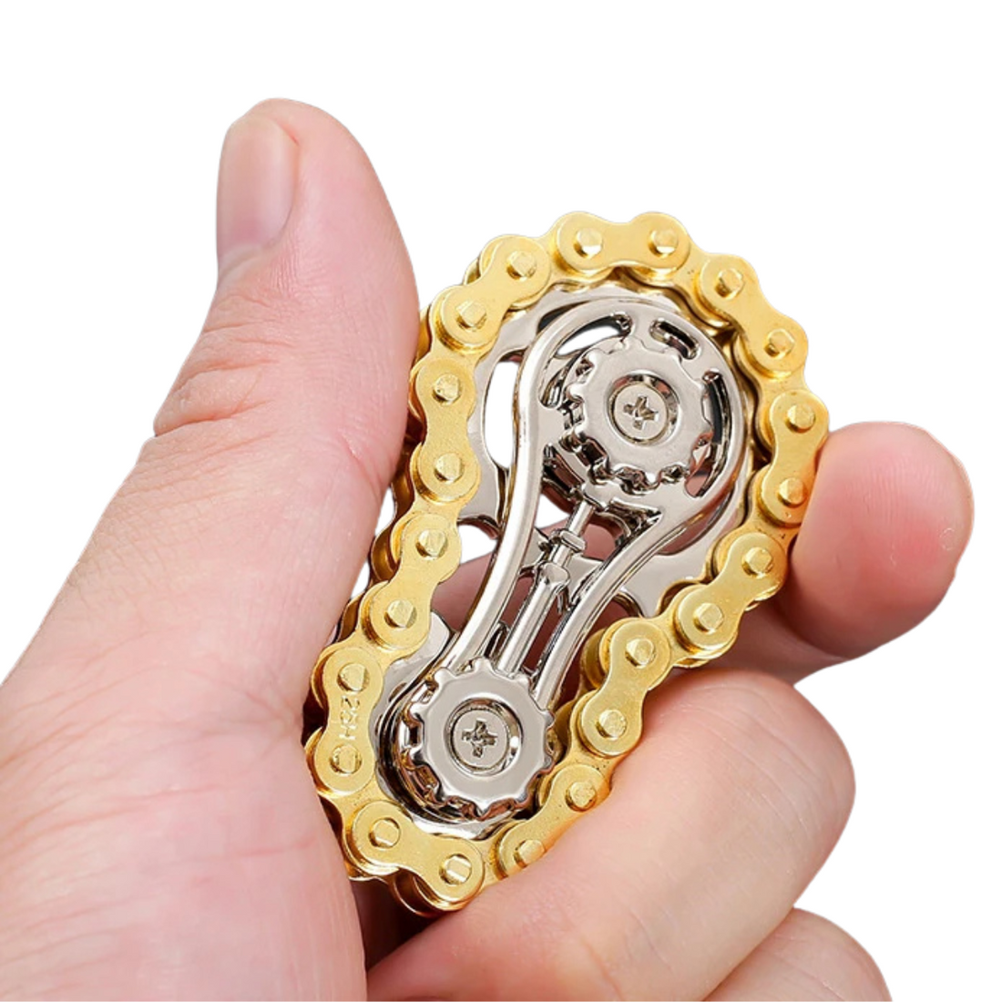 Metal Sprocket Flywheel Fidget Spinner - Anxiety Relief for Adults and Kids