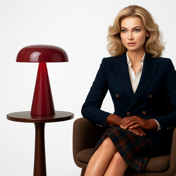 Danish Mushroom Table Lamp - Rechargeable LED Touch Nordic Light