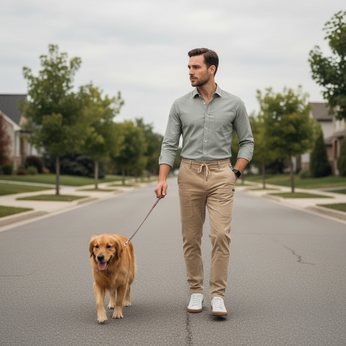 Men's Corduroy Casual Pants - Autumn Winter Trousers