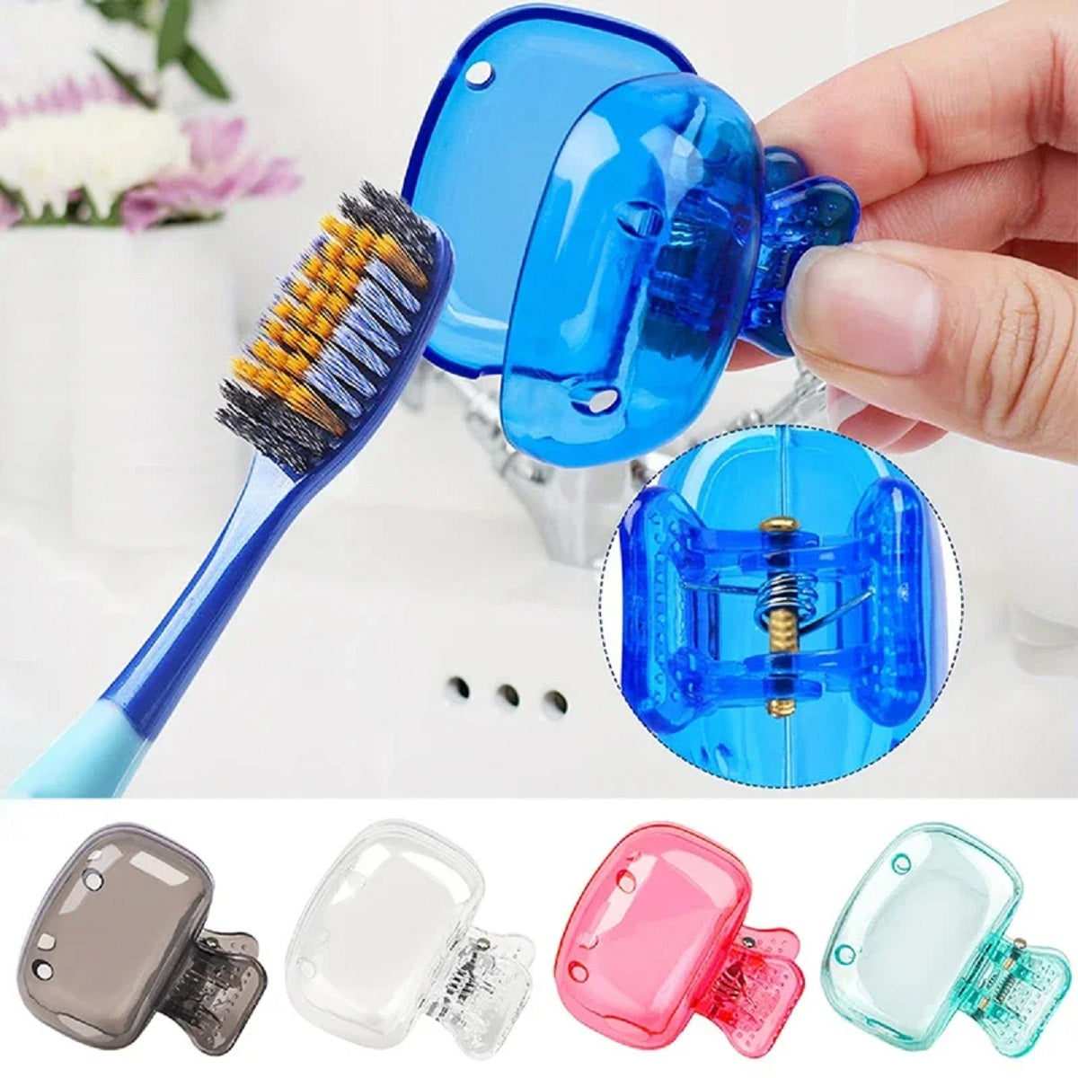 Travel Toothbrush Head Cover - Portable Protective Cap for Hygiene
