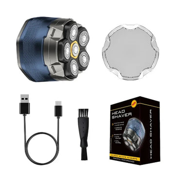 Titanium Electric Shaver - Cordless Head and Face Razor