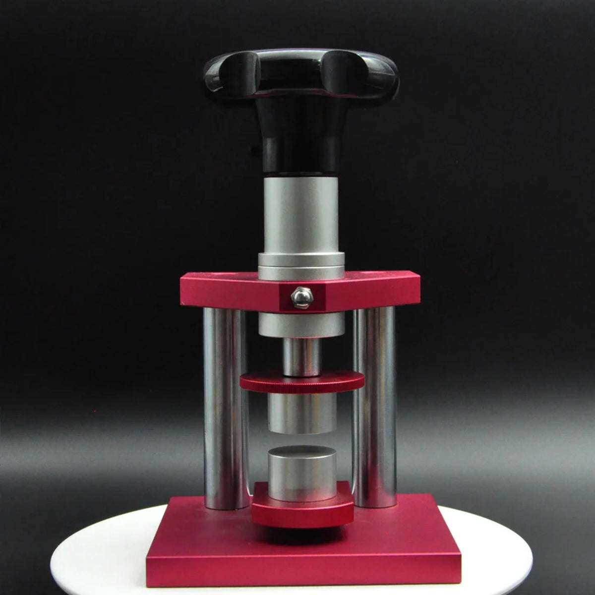 Screw-Type Watch Case Press Tool - Crystal Bezel Back Cover with 20 Dies