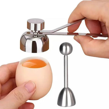 Stainless Steel Eggshell Cutter - Double-Head Egg Topper Tool