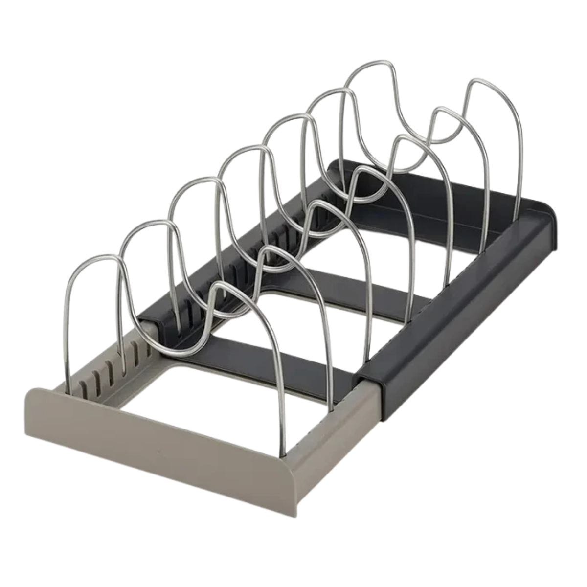 Stainless Steel Kitchen Rack - Cabinet Organizer for Pots and Lids