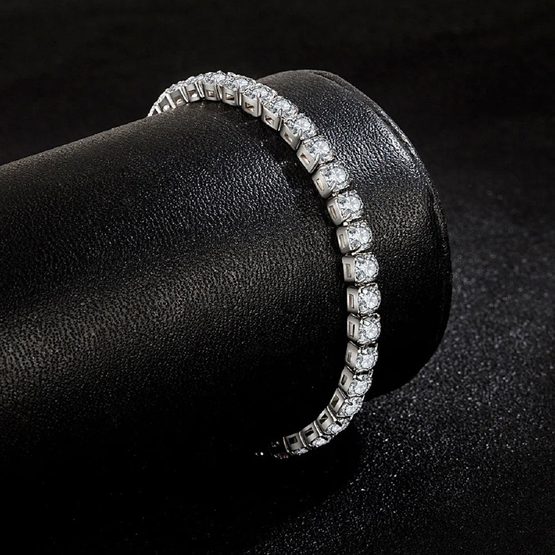 S925 Sterling Silver Tennis Bracelet Zirconia Charm Jewelry