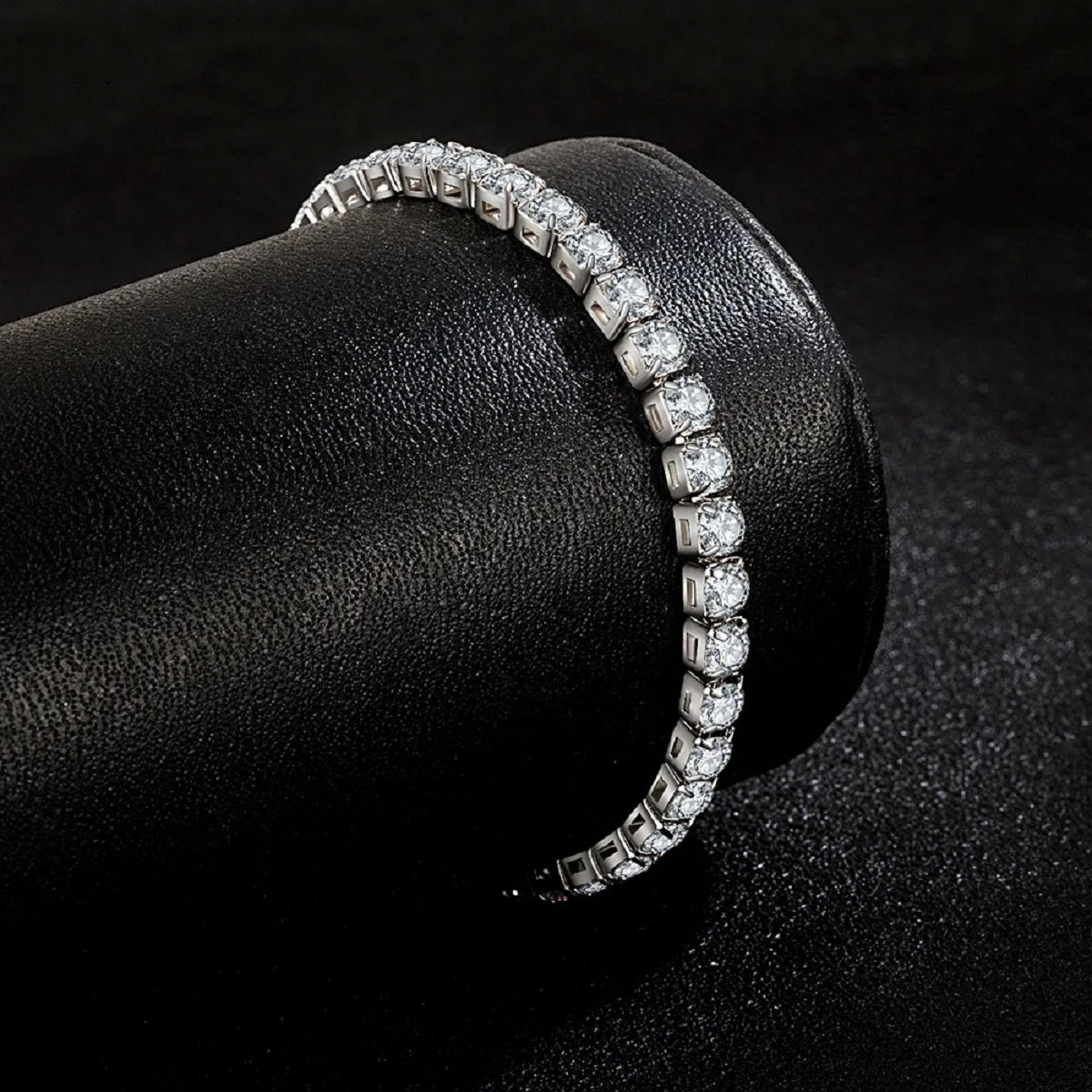S925 Sterling Silver Tennis Bracelet Zirconia Charm Jewelry