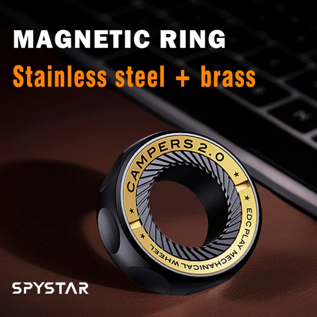 Magnetic Spinner Ring - Fidget Toy for Stress and Anxiety Relief