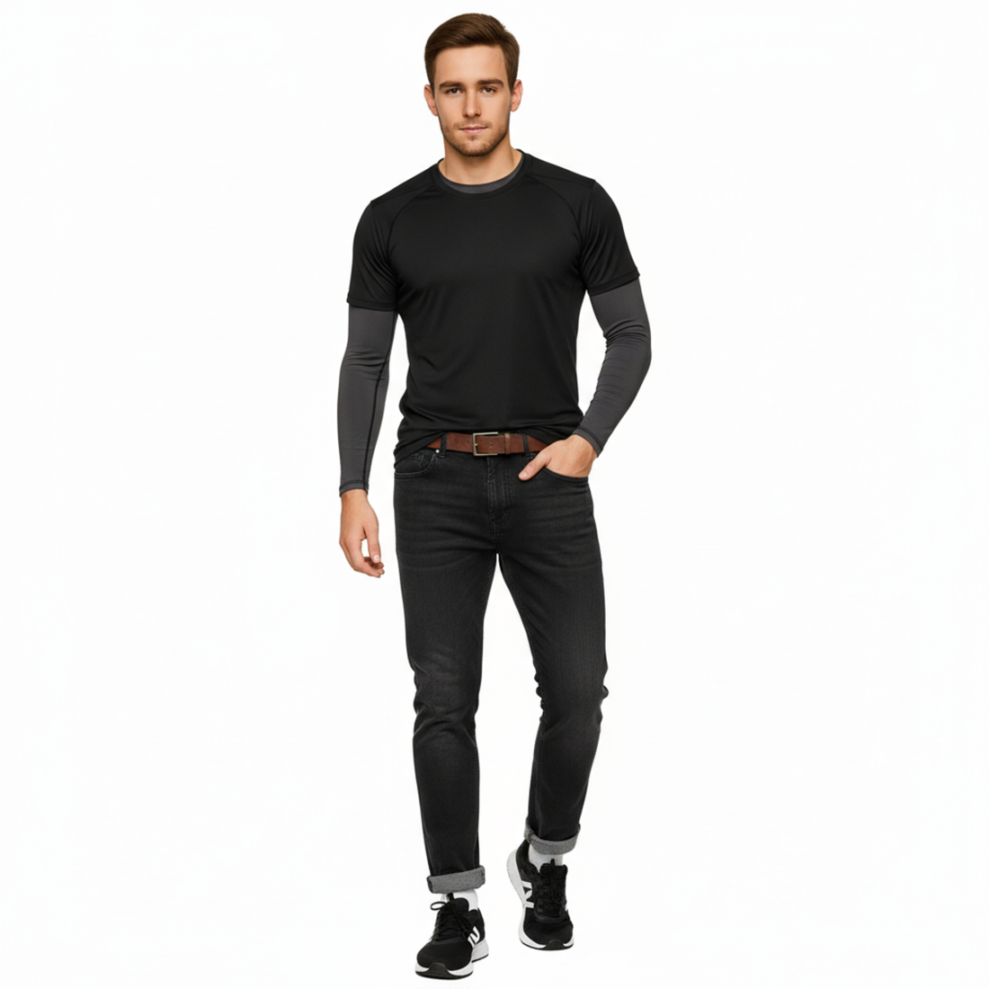 Men's Winter Fleece-Lined Jeans - Thermal Stretch Flannel Denim