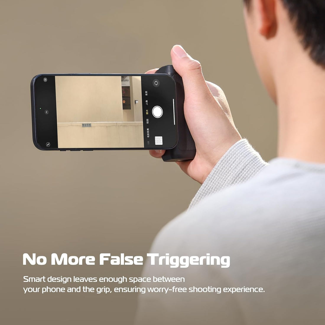 Bluetooth Camera Shutter Grip - Smartphone Selfie Handle and Stabiliser