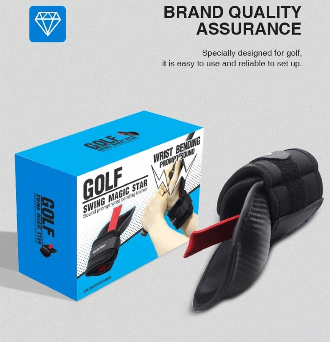 Golf Wrist Angle Corrector - Swing and Chipping Trainer Brace