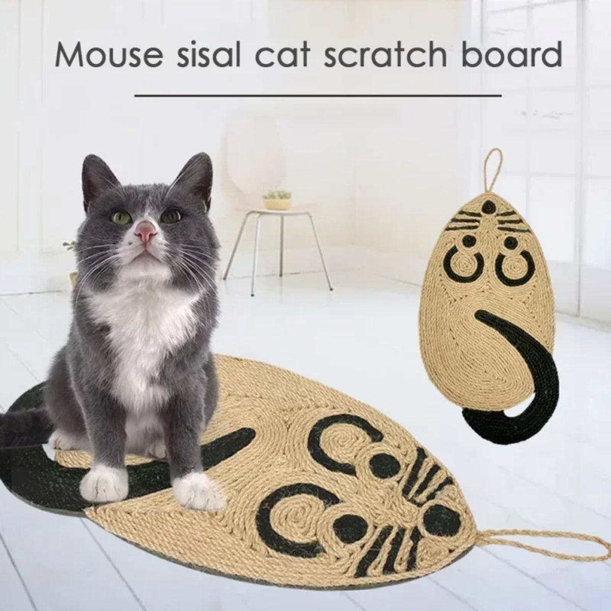 Cat Scratcher Sisal Mat - Furniture Protector for Cats' Nail Sharpening
