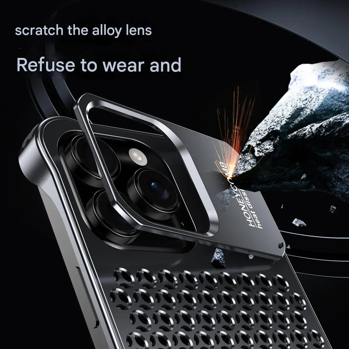 iPhone 16/15/14 Pro Max Case - Aluminium Bumper Shockproof and Anti-Scratch