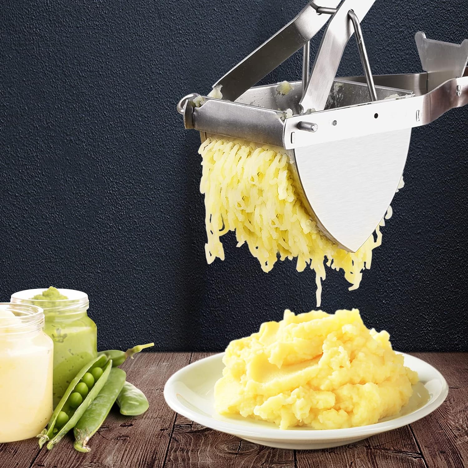 Potato Ricer Stainless Steel Masher Food Fruit Vegetable Juicer