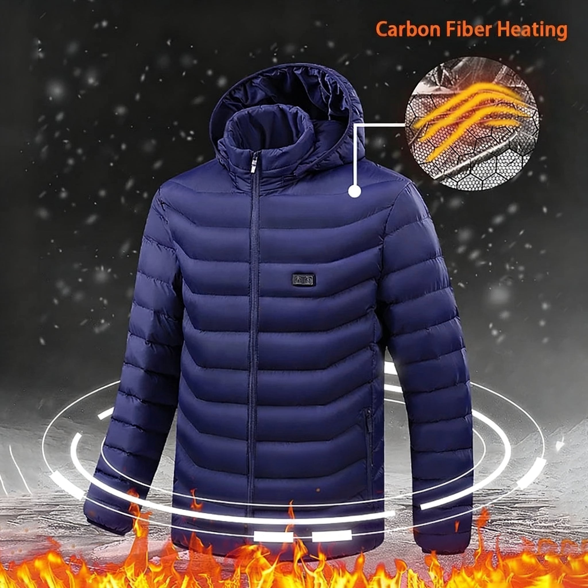 31-Zone Heated Jacket - USB Electric Thermal Winter Coat for Men & Women
