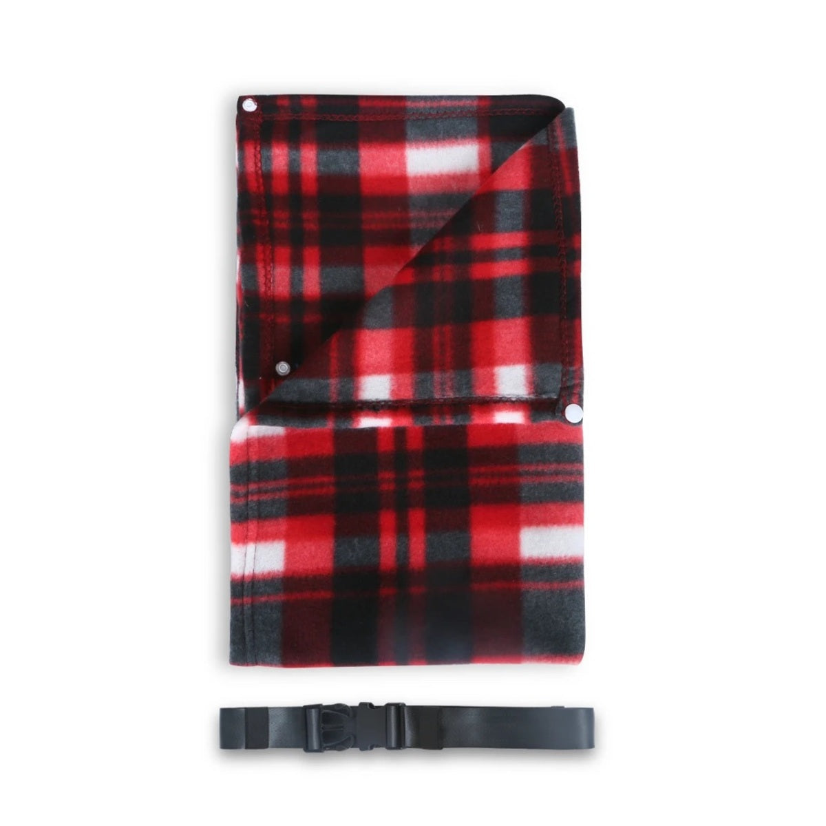 Wheelchair Blanket with Harness - Adjustable Anti-Slip Fleece Lap