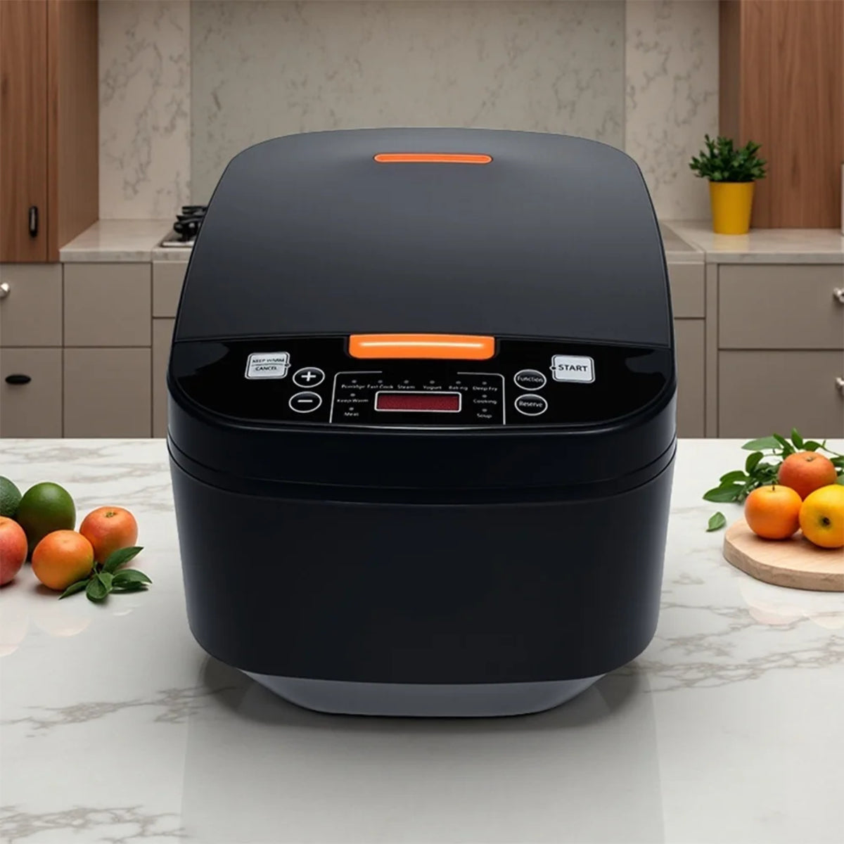 5 qt Electric Rice Cooker - Multi-Functional Steamer with Non-Stick Pot and LCD Display