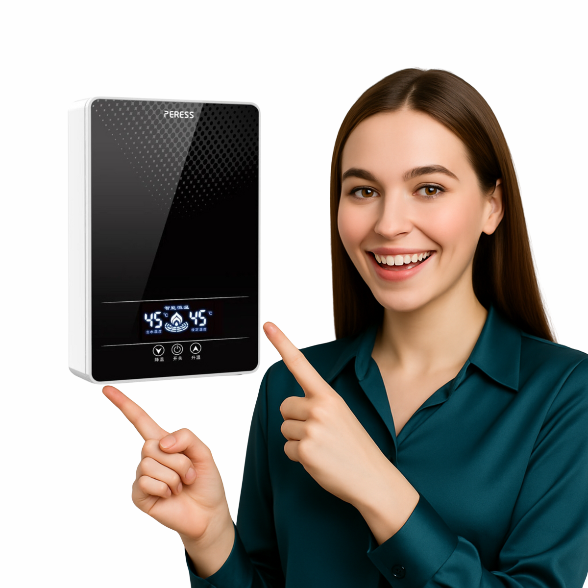 Instant Electric Tankless Water Heater - Bathroom & Shower with Automatic Temperature Control