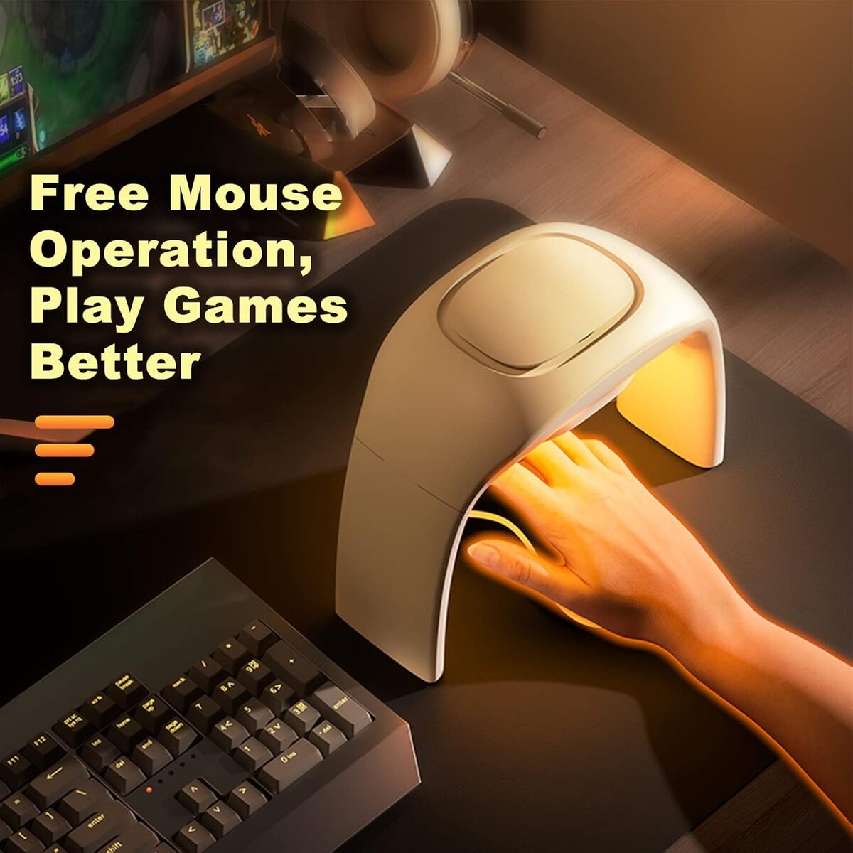 Electric Mouse Pad Hand Warmer - Foldable Desk Heater