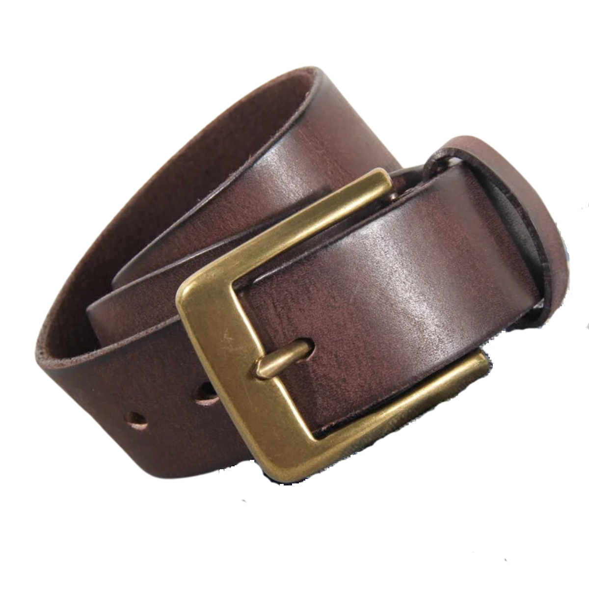 Men's Vintage Luxury Handmade Leather Copper Buckle Belt