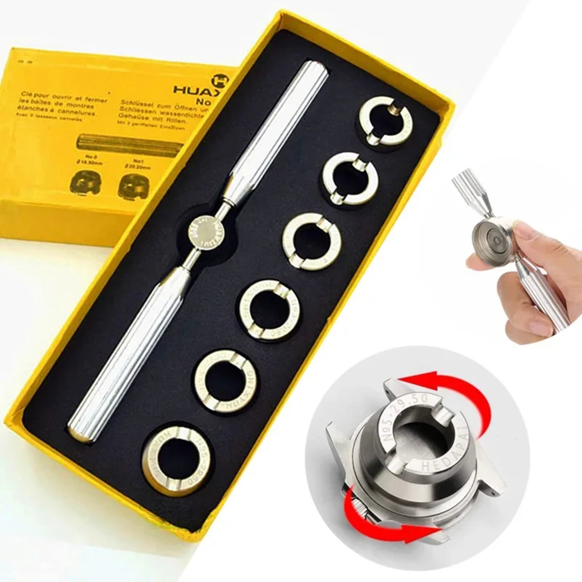 Professional Watch Back Case Opener - Screw Wrench Cover Remover Tool