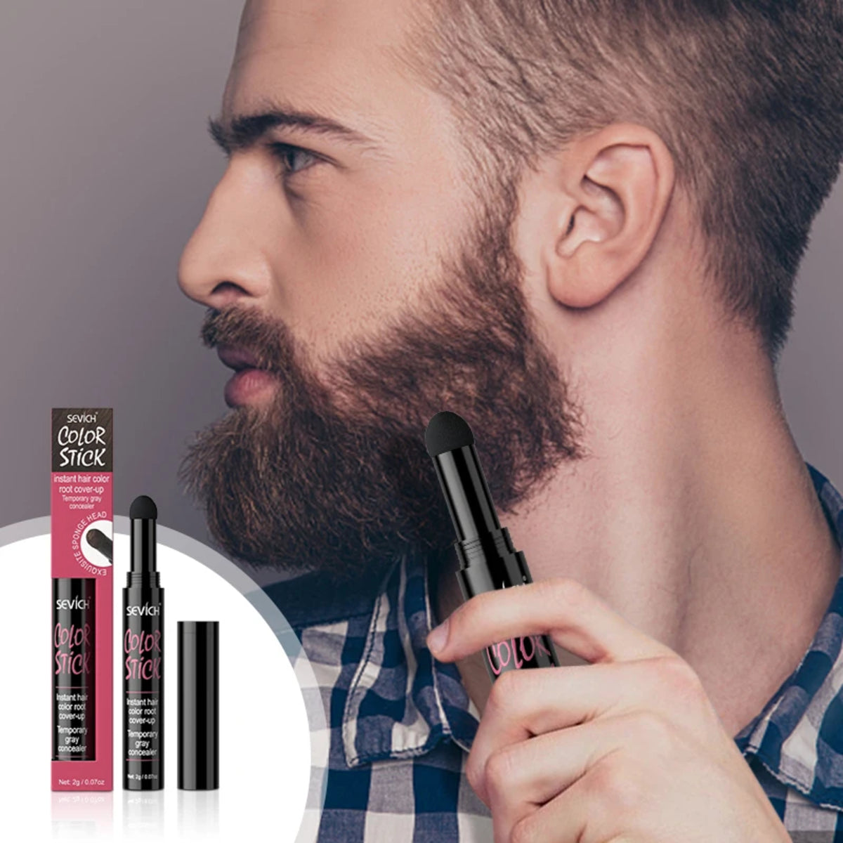Beard Filling Pen Powder - Waterproof Coloring Enhancer
