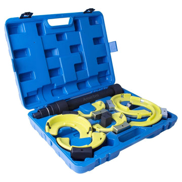 Strut Spring Compressor Kit - Macpherson Coil Extractor with Interchangeable Forks