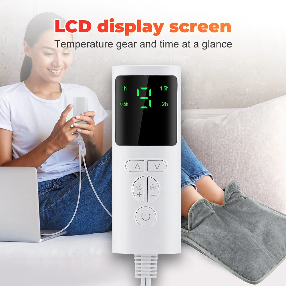Heated Foot Warmer - Electric Heating Pad Cushion for Men and Women