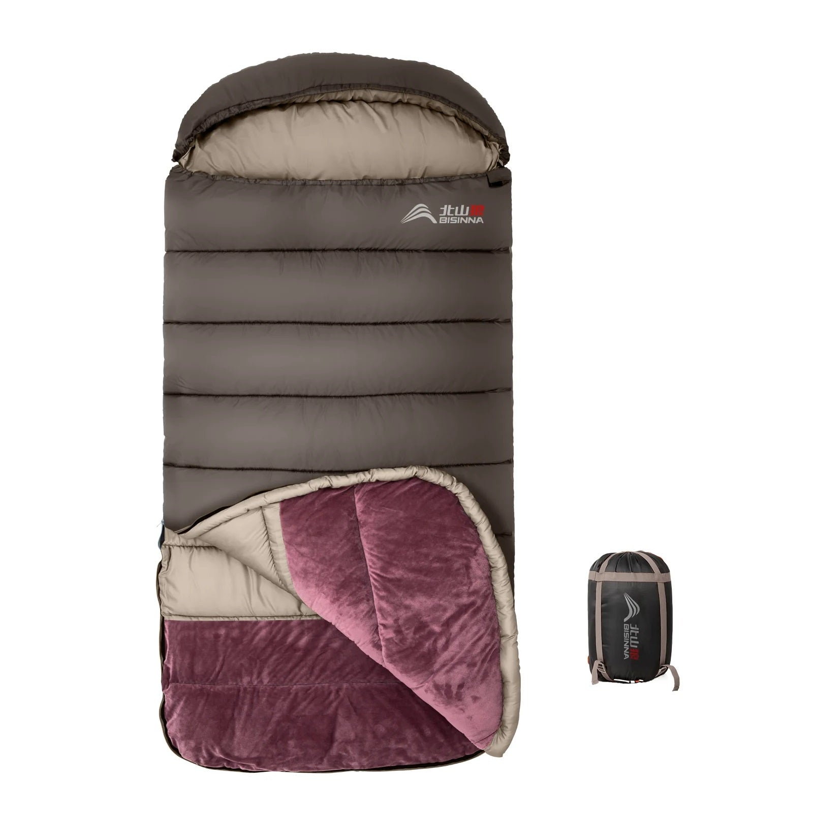 XL Winter Camping Sleeping Bag - Lightweight Long Adult Hiking and Fishing Bag