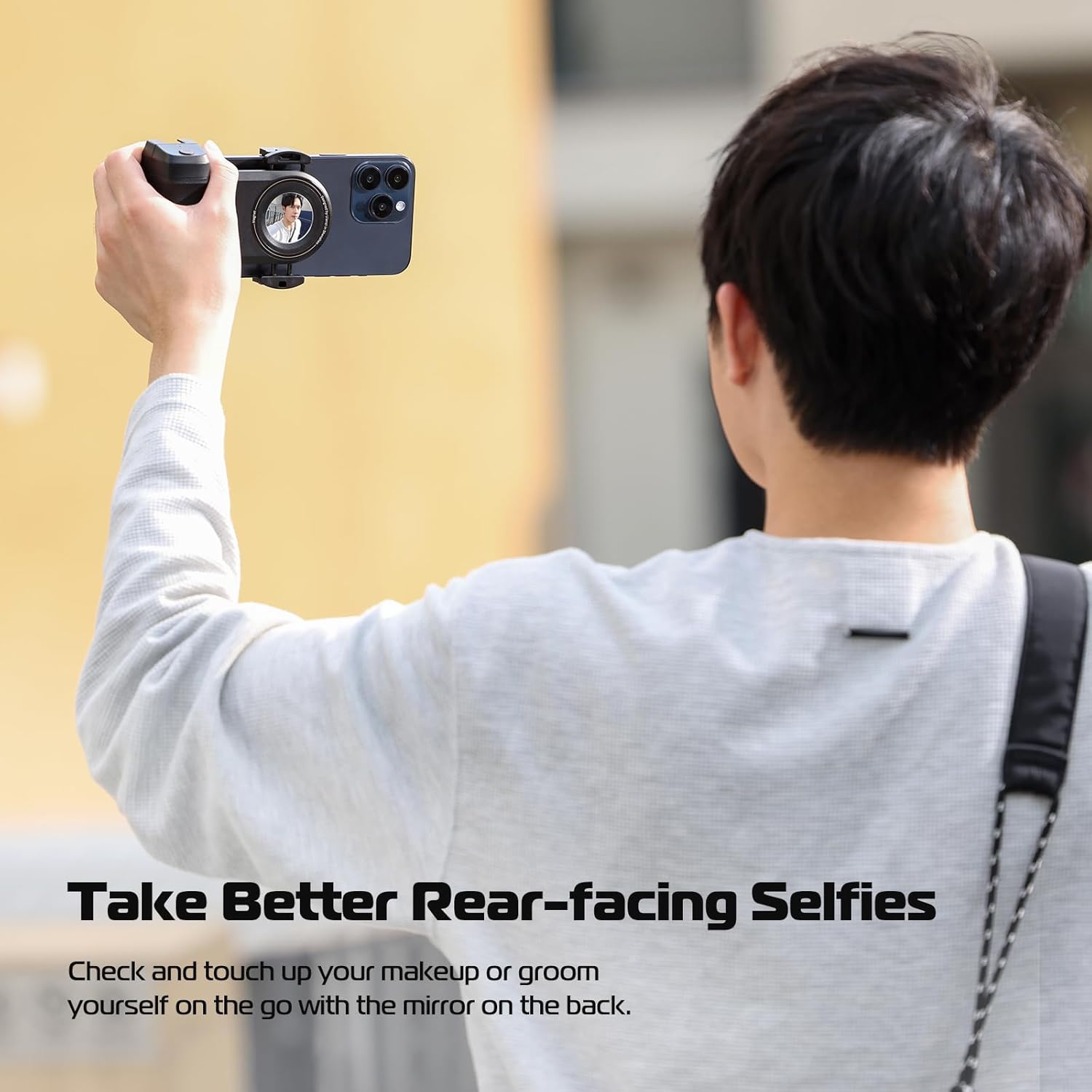 Bluetooth Camera Shutter Grip - Smartphone Selfie Handle and Stabiliser