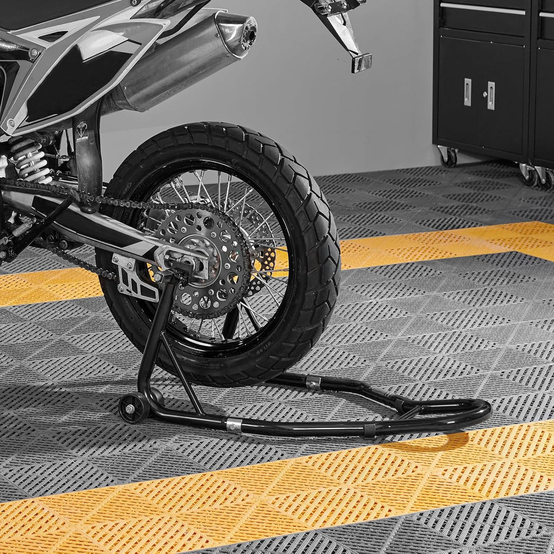 Motorcycle Front & Rear Stand - 850LBS Heavy-Duty Lift Combo