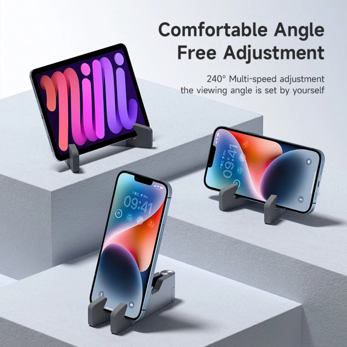 Multifunction Phone Stand - Adjustable Foldable Holder with Box and Opener