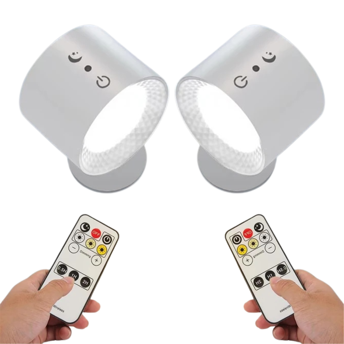 LED Double Head Wall Lamp - Touch and Remote Control