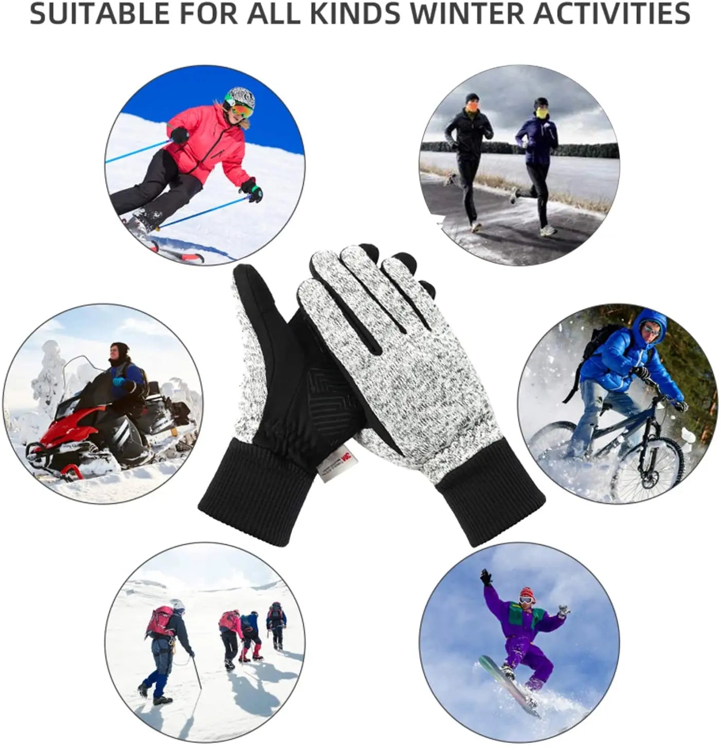 Thermal Gloves - Touchscreen Cold-Proof for Men & Women