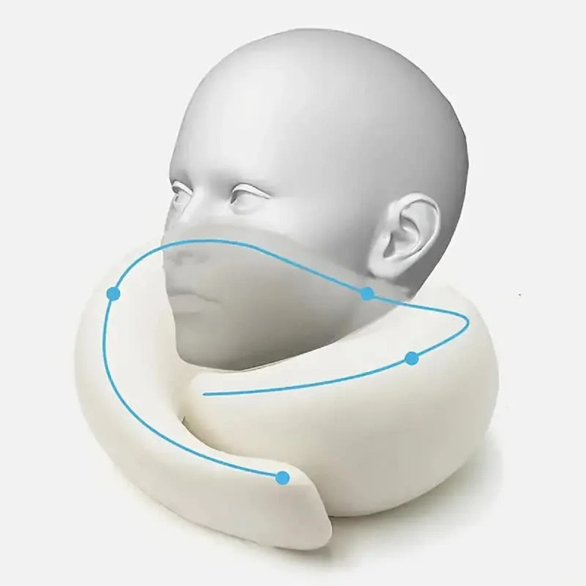 U-Shaped Memory Foam Neck Travel Pillow
