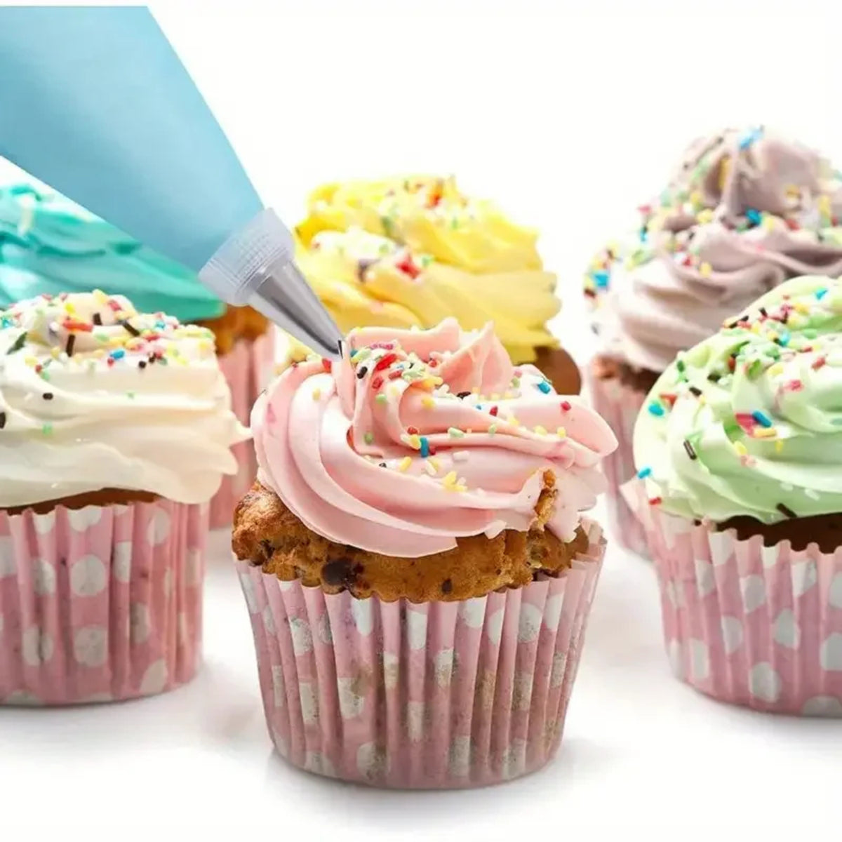 80-Piece Cake Decorating Set - Non-Slip Turntable with Piping Tips & Tools