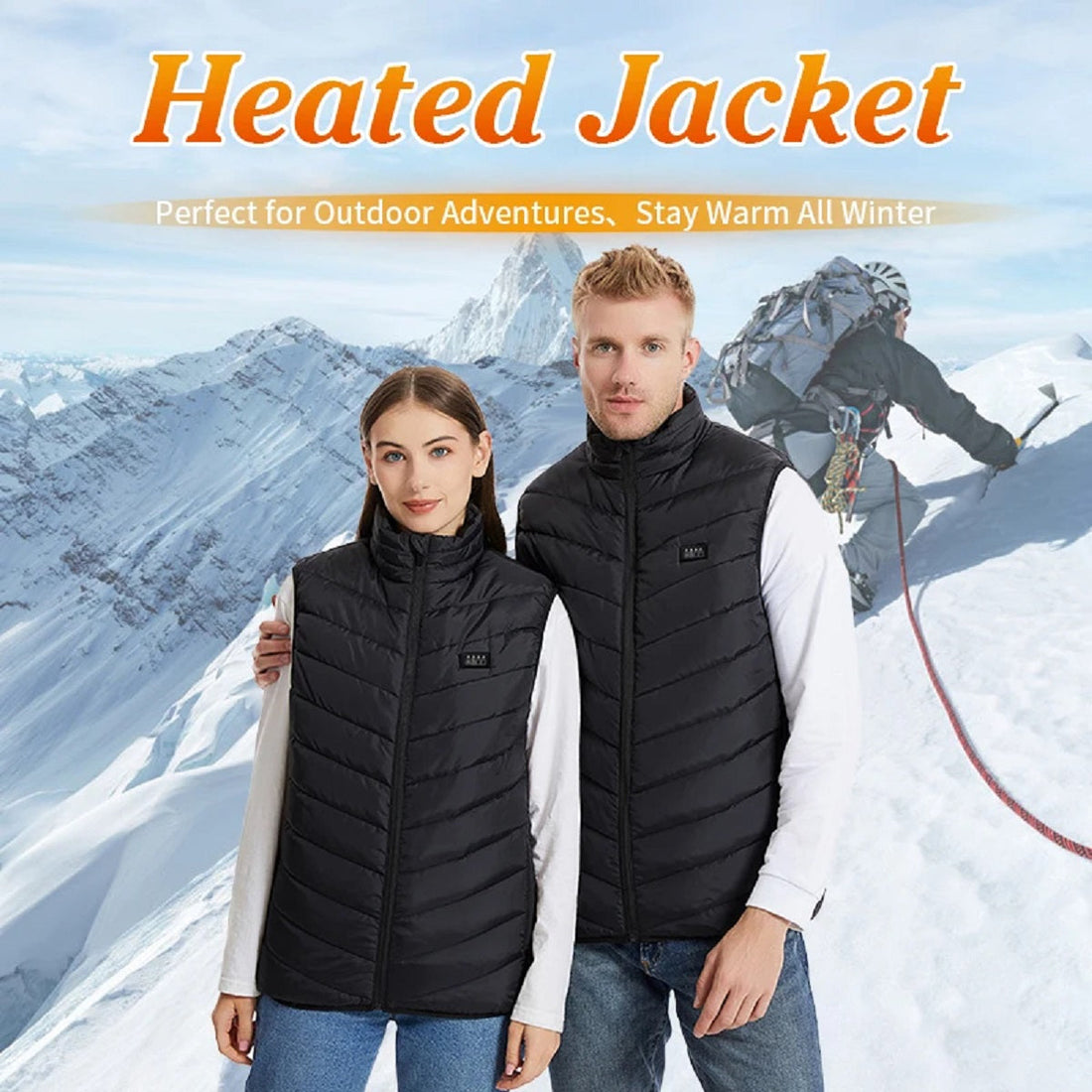 USB Heated Jacket Vest - Winter Electric Thermal Wear for Men and Women