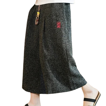 Samurai Kimono Shorts - Japanese Style Wide-Leg Summer Pants
